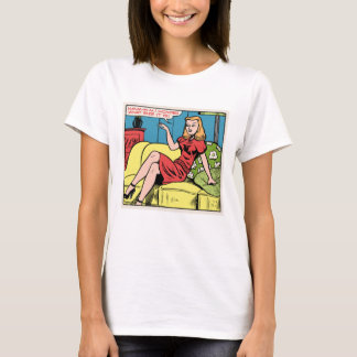 I Wonder What Size It Is • Retro Good Girl Pop Art T-Shirt