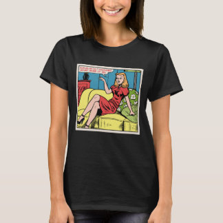 I Wonder What Size It Is • Retro Good Girl Pop Art T-Shirt