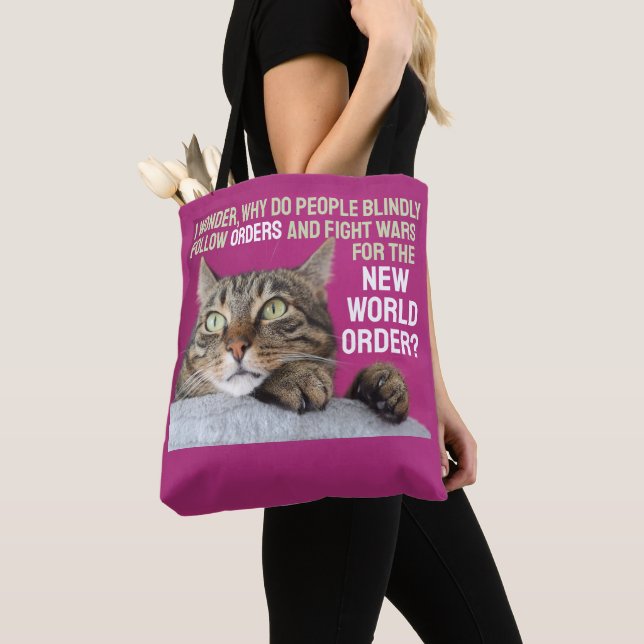 I Wonder Why Tote Bag (Close Up)