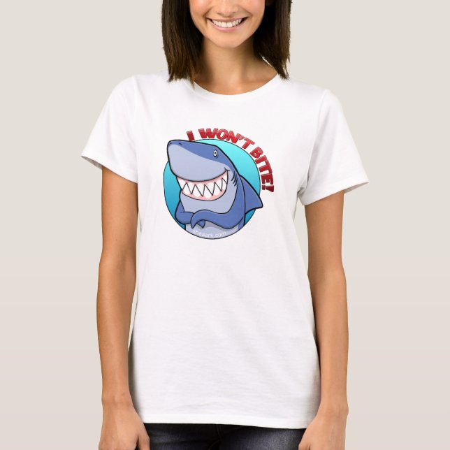 I Won't Bite womens' t-shirt (Front)