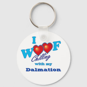 I Woof Dalmation Key Ring
