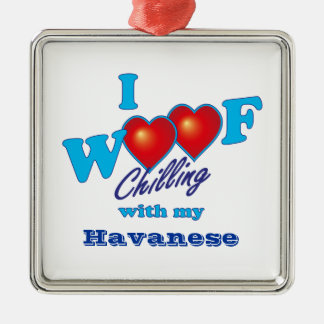 I Woof Havanese Metal Tree Decoration