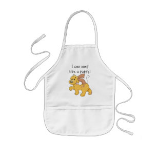 I Woof Like a Puppy Tshirts and Gifts Kids Apron