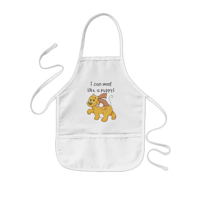 I Woof Like a Puppy Tshirts and Gifts Kids Apron (Front)