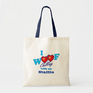 I Woof Staffies Tote Bag