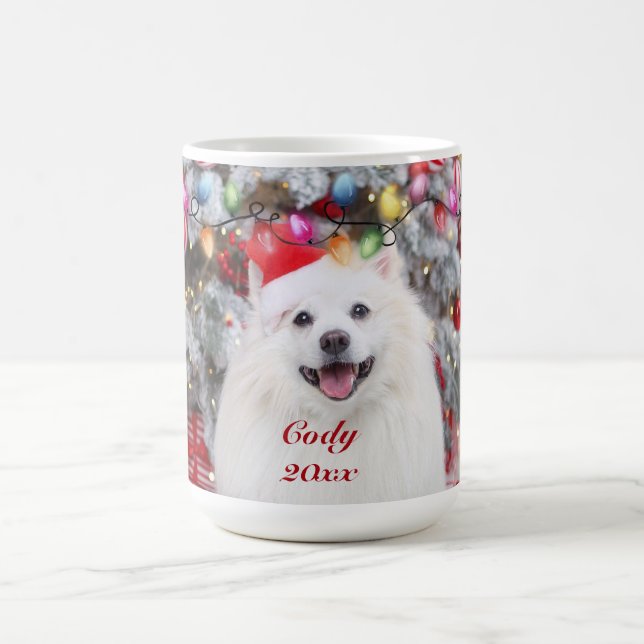I Woof You A Merry Christmas Personalised Dog Coffee Mug (Center)