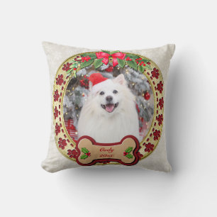 I Woof You A Merry Christmas Personalised Dog Gift Cushion