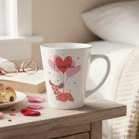 I Woof You Cute Dachshund Dog Red Heart Balloons