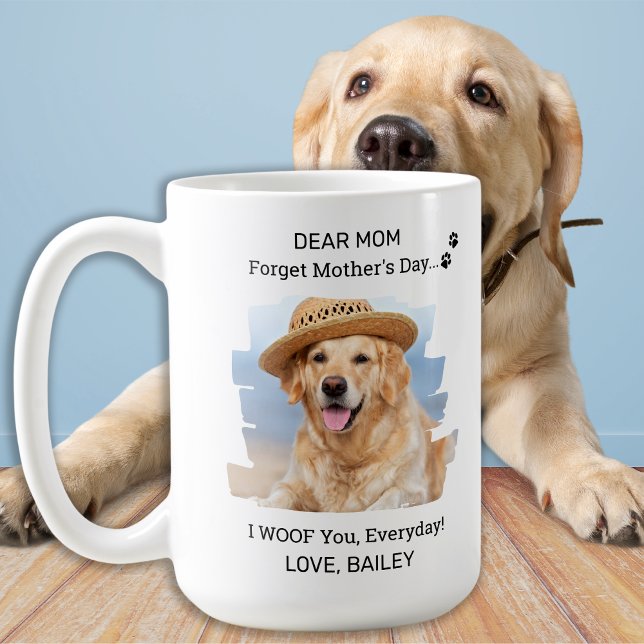 I Woof You Dog Mum Happy Mother's Day Pet Photo Coffee Mug (Creator Uploaded)