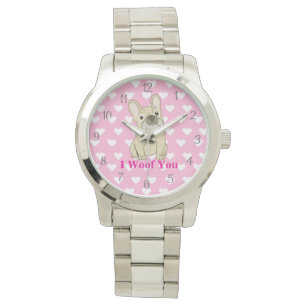 I Woof You - French Bulldog hearts Watch