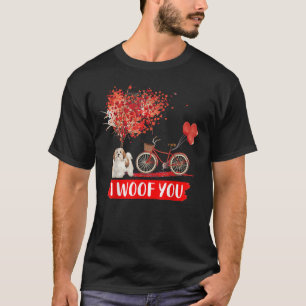 I Woof You Shih Tzu Dog Valentine T-Shirt