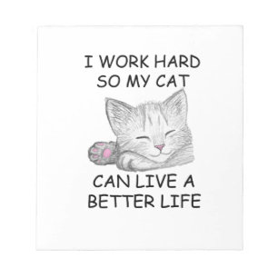 I Work Hard Notepad