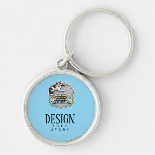 I Work Hard So My Cat Can Have A Better Life Key Ring