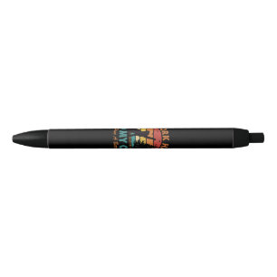 I Work Hard So My Cat Can Have a Better Life Sunse Black Ink Pen
