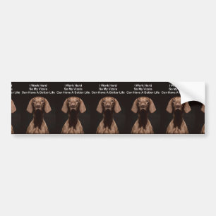 I Work Hard So My Vizsla Can Have A Better Life Bumper Sticker