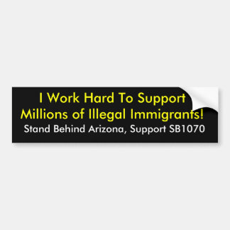I Work Hard To Millions Bumper Sticker