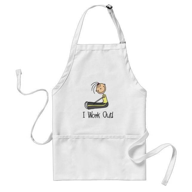 I Work Out Tshirts and Gifts Standard Apron (Front)
