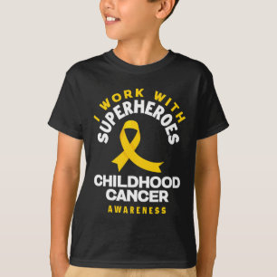 I Work With Superheroes Nurse Oncologist Childhood T-Shirt