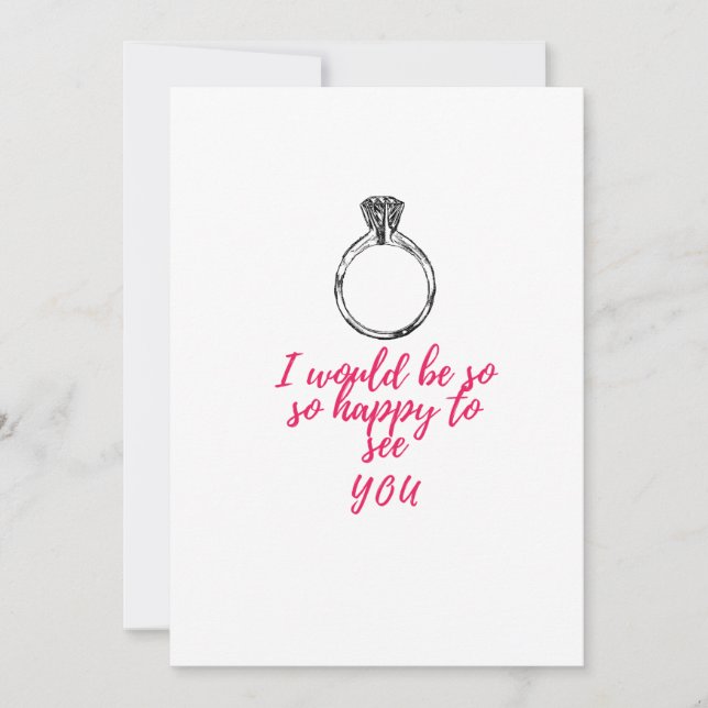 I would be so happy to see you invitation (Front)