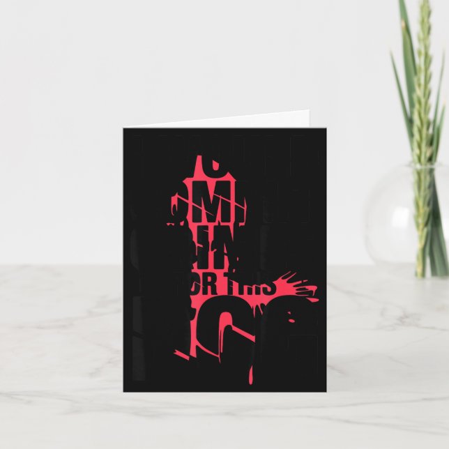 I would commit crimes for this dog lover  card (Front)