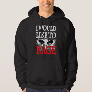 I Would Like To Rage D20 Barbarian Dungeons Rpg Ga Hoodie