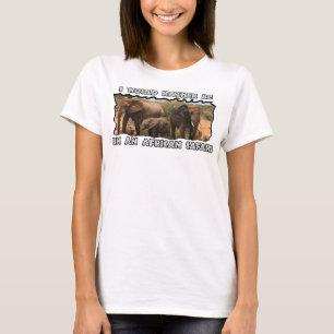 I Would Rather be African Safari Elephant Family T-Shirt