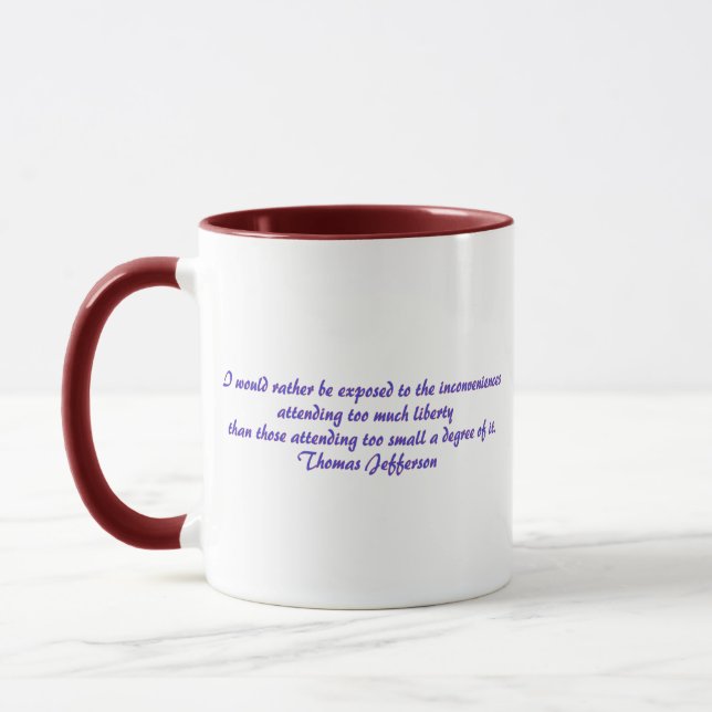 I would rather be exposed..... mug (Left)