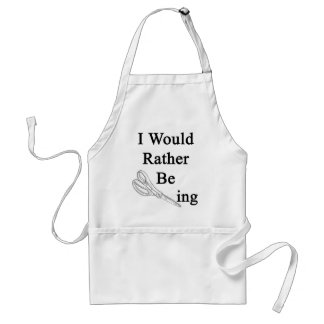 I Would Rather Be Scissoring Standard Apron