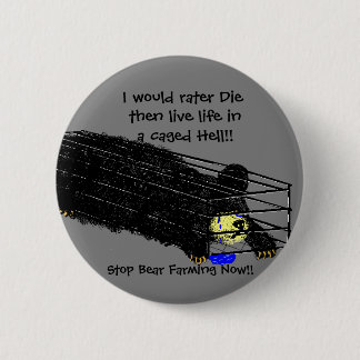 I would rather die 6 cm round badge
