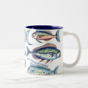 I would rather go Fishing Mug
