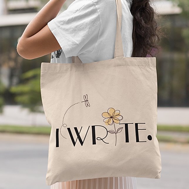 I WRITE Stylish  Tote Bag (Creator Uploaded)