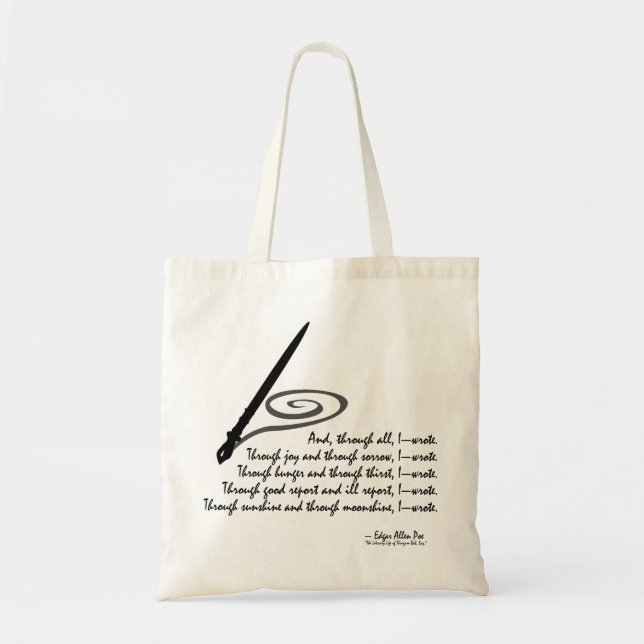 I Wrote Tote Bag (Front)