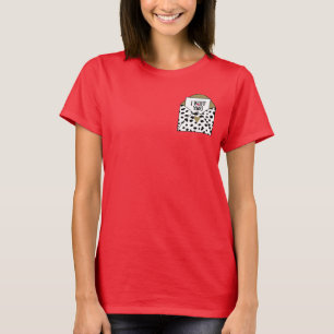 "I Wuff You" Dalmatian Print Card in Envelope T-Shirt