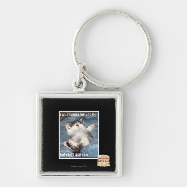 I wuz gunna giv yoo hug key ring (Front)