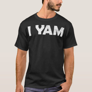 I Yam Funny Matching Couples Halloween Thanksgivin T-Shirt