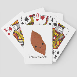 I Yam Sweet Cute kawaii Sweet Potato Playing Cards