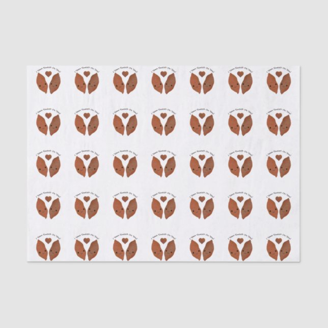 I Yam Sweet on You Sweet Potatoes Tissue Paper (Front)