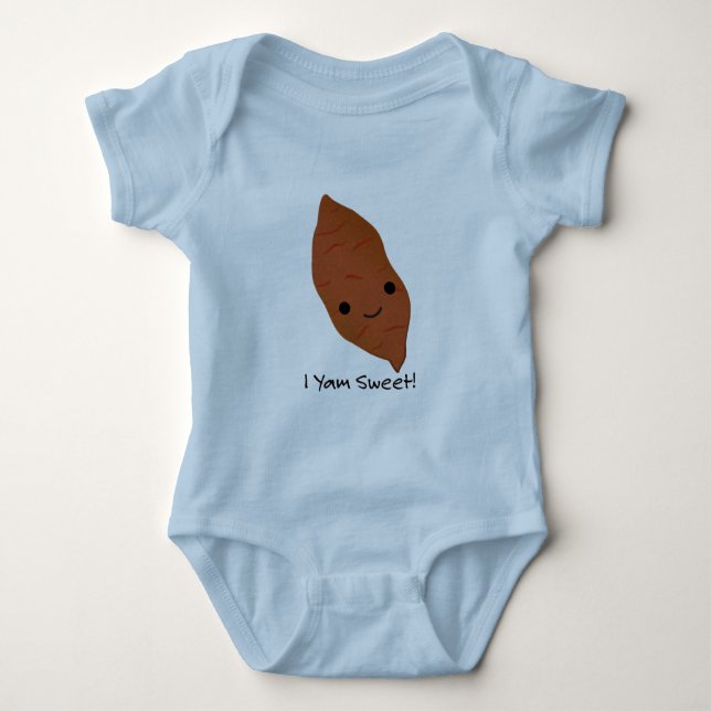 I Yam Sweet Potato Baby Bodysuit (Front)