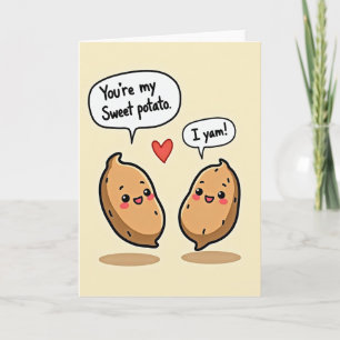 I Yam Sweet Potato Pun Card