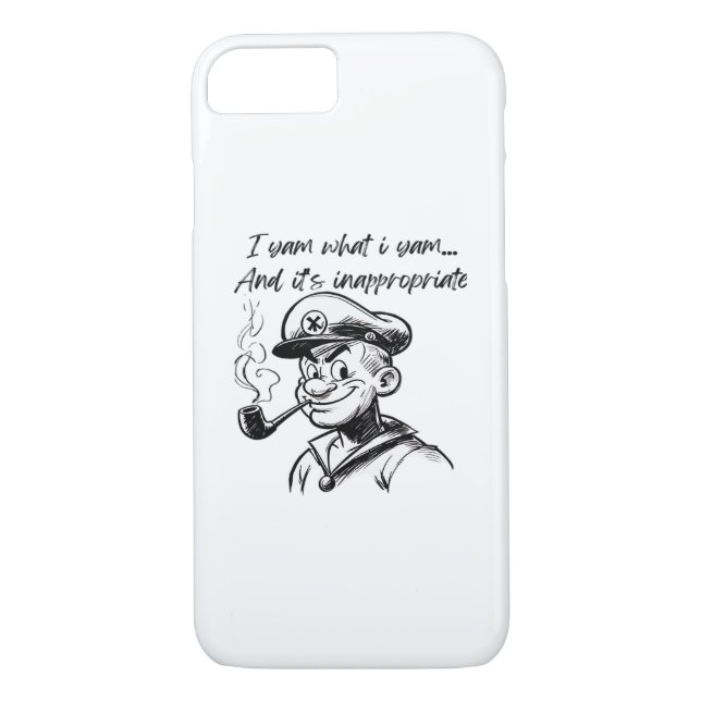 I Yam What I Yam And Inappropriate Classic Sloth D Case-Mate iPhone Case (Back)