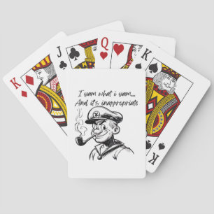 I Yam What I Yam And Inappropriate Classic Sloth D Playing Cards