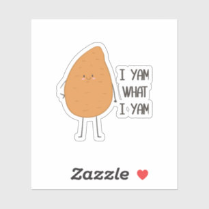 I Yam What I Yam! Awesome Yam Vegetable Pun
