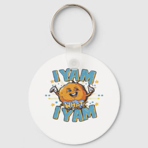 I Yam What I Yam Classic Design For Thanksgiving  Key Ring