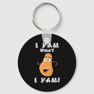 I Yam What I Yam Classic Funny Meme Key Ring