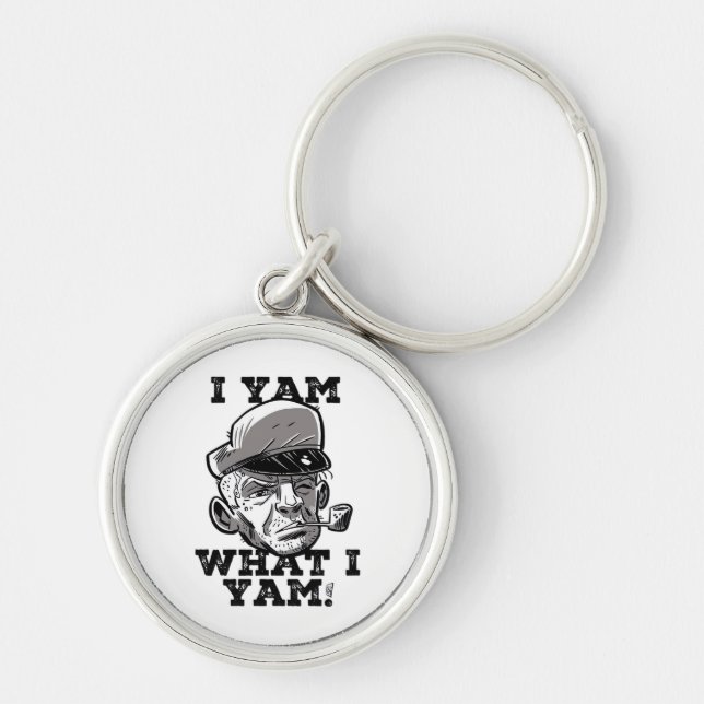 I Yam What I Yam Classic Meme Design Key Ring (Front)