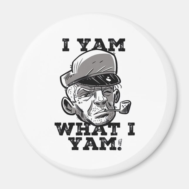 I Yam What I Yam Classic Meme Design Magnet (Front)