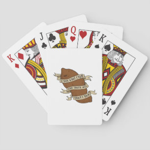 I Yam What I Yam Classic Quote Funny Playing Cards