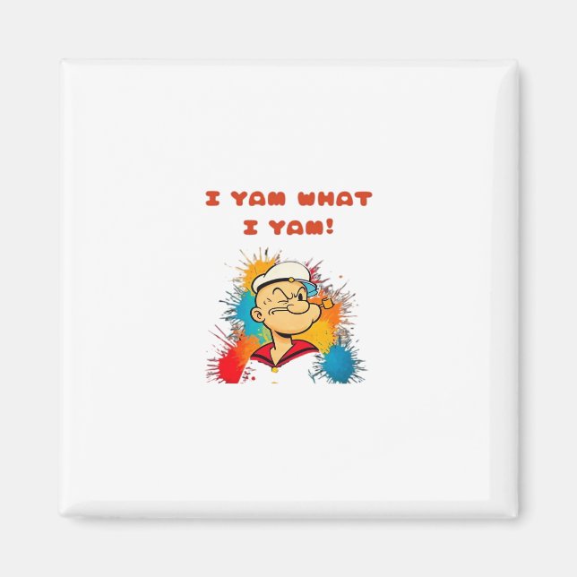 I Yam What I Yam Classic Sloth Trendy Magnet (Front)