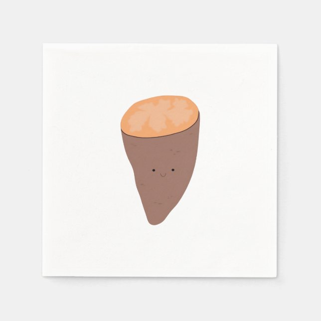 I Yam What I Yam Classic Trendy Quote Napkin (Front)