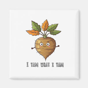 I Yam What I Yam Cute And Cosy Autumn Design Class Magnet